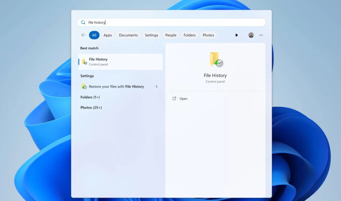 find file history