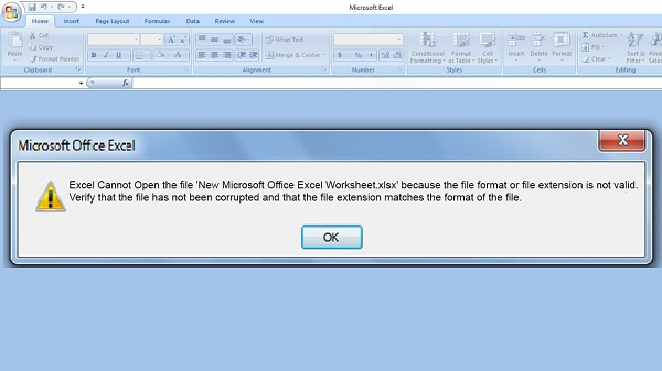 Best Fixes to 'Excel Cannot Open the File Error Because the File Format or  File Extension