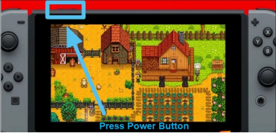 press the power button