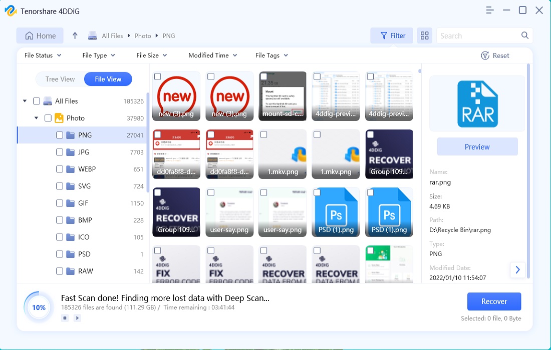 4ddig data recovery guide step 3