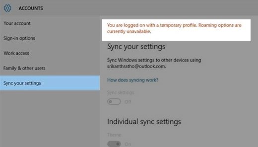 recover lost files after windows 11 update- remove temporary account