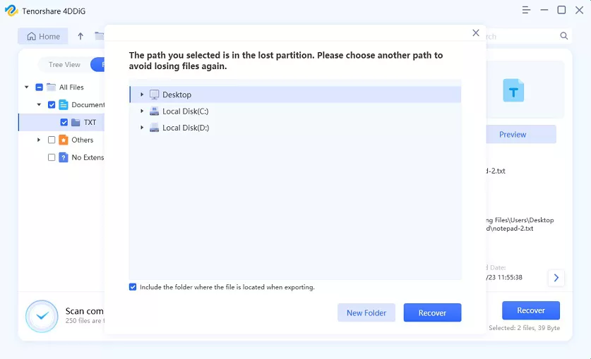 recover deleted Notepad files