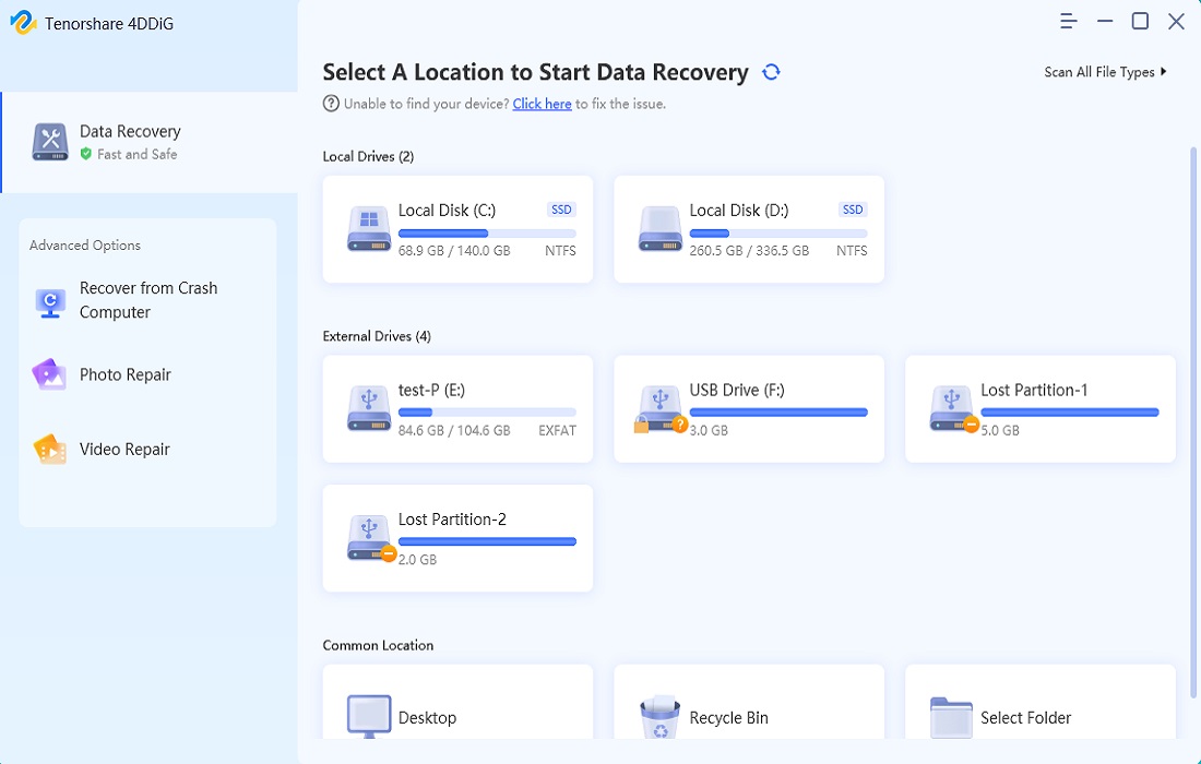 4ddig data recovery guide step 1