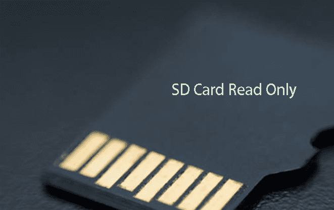 بطاقة SD تظهر على أنها للقراءة فقط