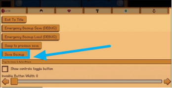 seleccione la opción de copia de seguridad guardada para usted