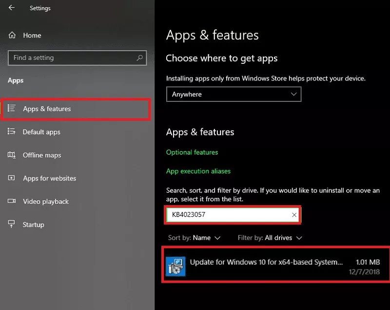 Tippen Sie auf Updates wiederholen