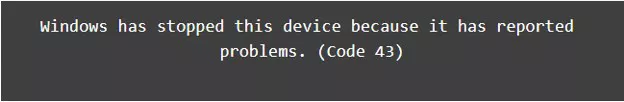 fix windows has stopped this device because it has reported problems. (code 43)