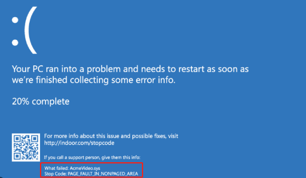 fix page fault in nonpaged area error