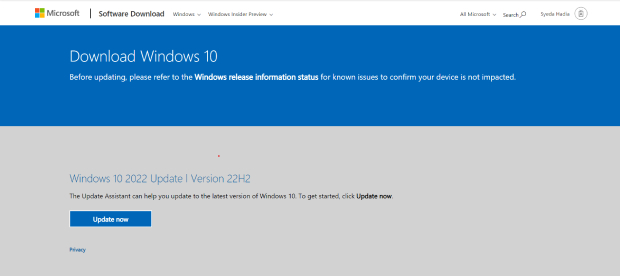 Windows 업데이트 도우미 다운로드