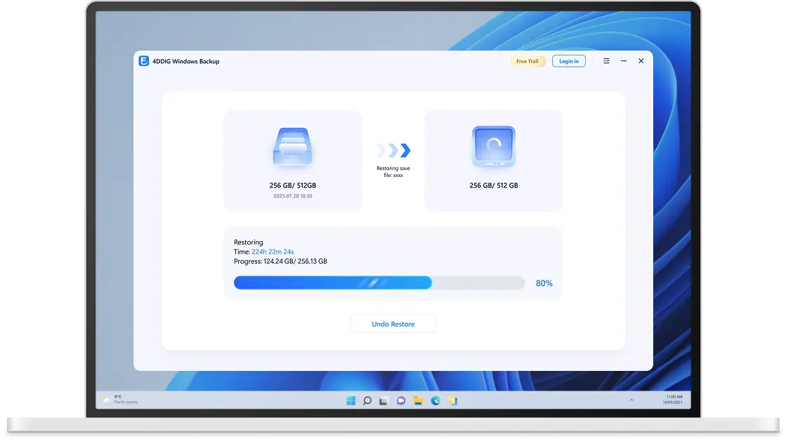 4DDiG Windows Backup 광고 이미지
