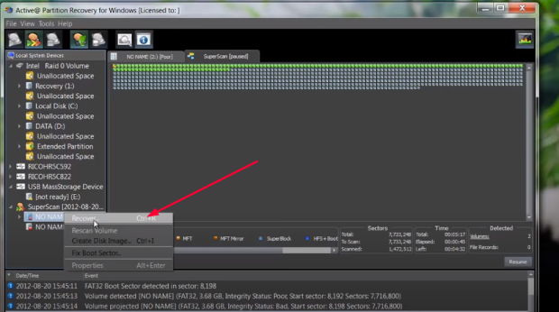 Active Partition Recovery for Windows