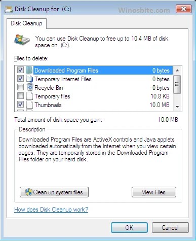 assess the junk file system