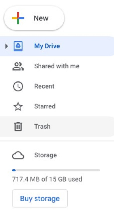 Klicken Sie auf den Papierkorb-Ordner