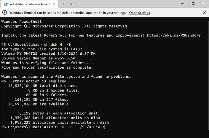 command for recycle bin