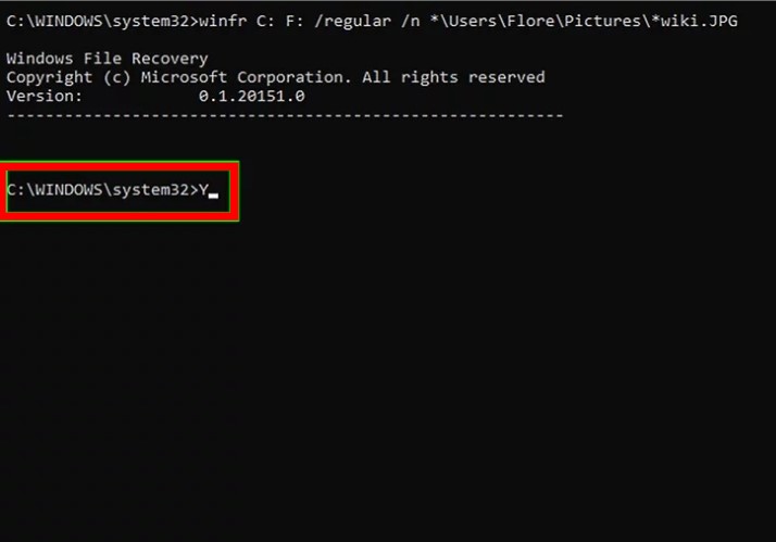 confirm recovery process