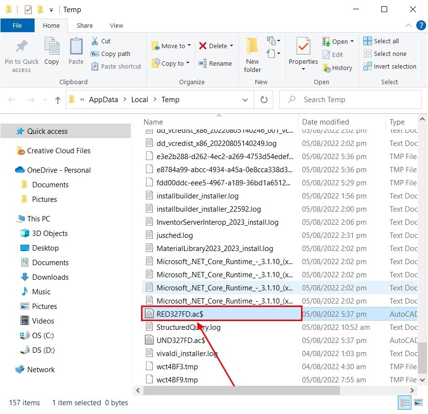 containing unsaved data