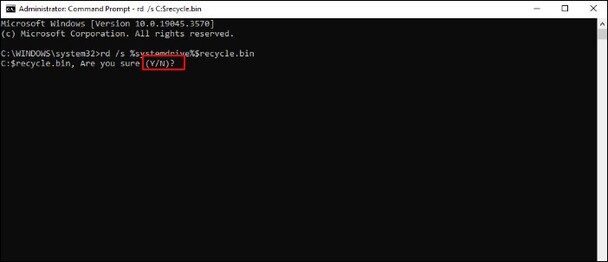 hit the enter icon after putting cmd