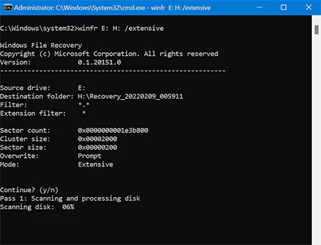 launch the window terminal