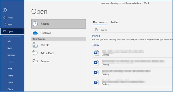 5 Ways to Fix My Recent Documents Not Showing in Word