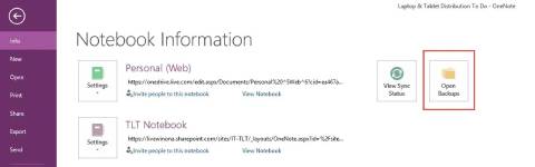 Aus lokaler Sicherung OneNote gelöschte Seite wiederherstellen