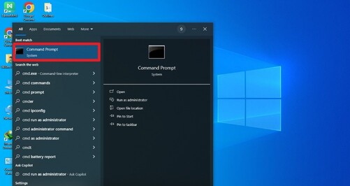 명령 프롬프트에서 영구적으로 삭제된 파일 복원
