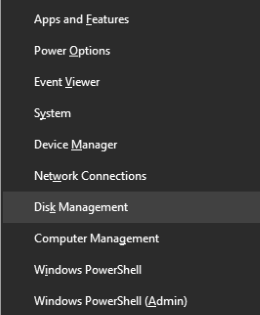 open disk management