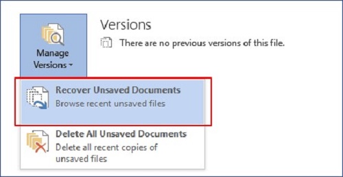 버전 관리에서 복구하기