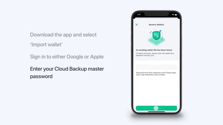 verlorene Bitcoins aus automatischer Cloud-Sicherung wiederherstellen