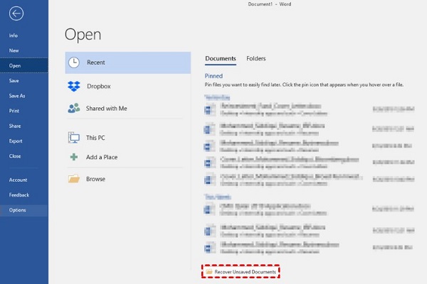 7 Ways to Recover Unsaved Word Document after Computer Restart