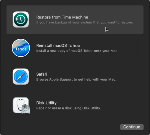 重新安裝 macos tachoe