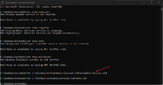 Zurücksetzen des SoftwareDistributionsordners