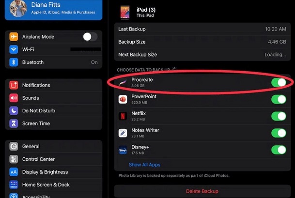restore from icloud backup