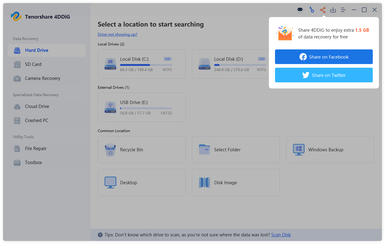 share to get more recovery capacity