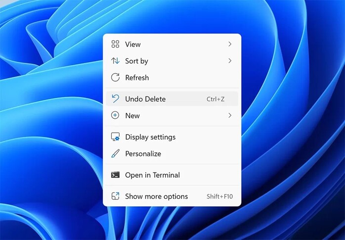 undo the recycle bin delete