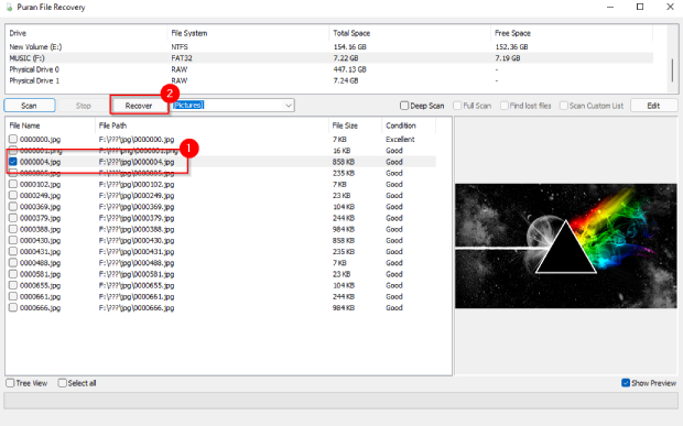 that is how to use Puran file recovery