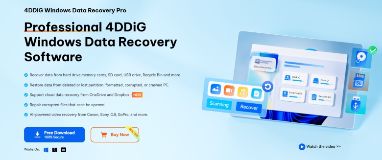 4ddig windows external data recovery software