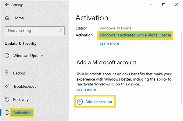 add an account