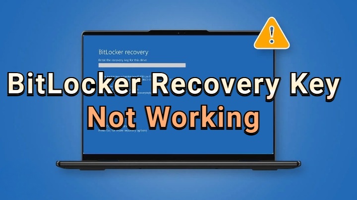 bitlocker recovery key not working