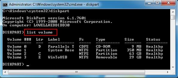 how to change drive letter with Command Prompt