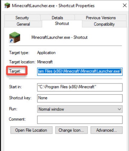 change Minecraft launcher path