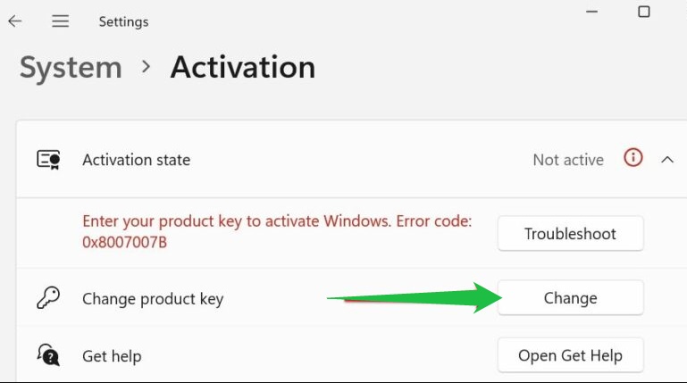 change product key