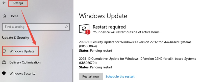 install the latest windows update to fix 25h2 update issues