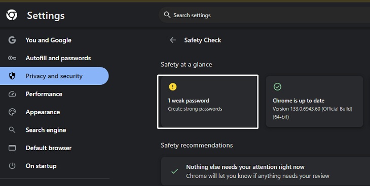 check password manager