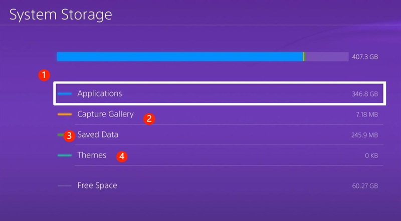 check system storage