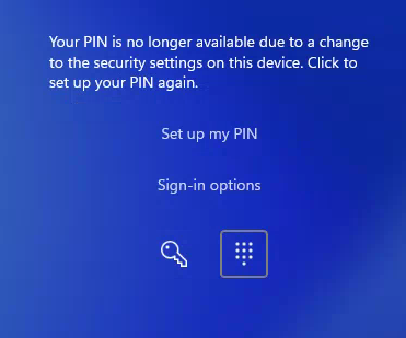 choose set up my pin
