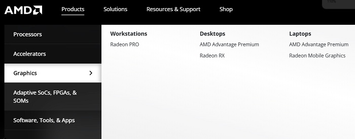 choose your graphics card model