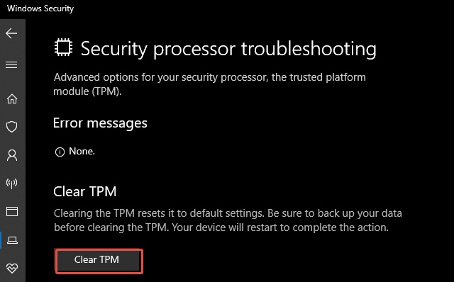 clear tpm