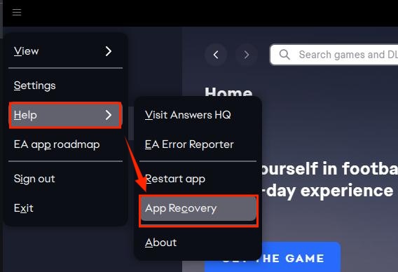 click app recovery