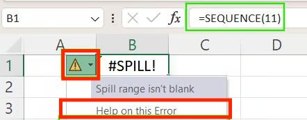 click help on this error in excel