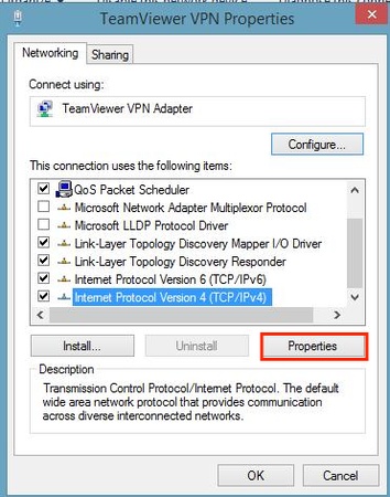 click internet protocol version 4